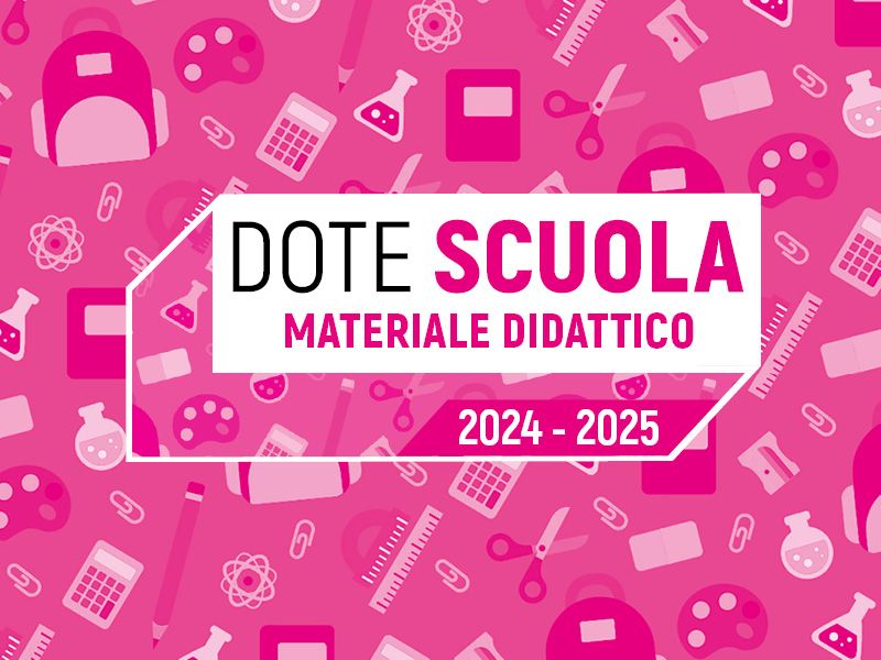 Immagine di copertina per Dote Scuola  Materiale Didattico a.s. 2024/2025 e Borse di studio statali a.s. 2023/2024